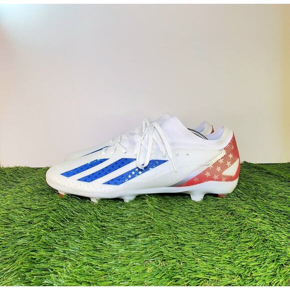 Adidas X Crazyfast USA.3 Size 12 FG Red White Blue USA Soccer Cleats IG0665 Za1 - Picture 1 of 8